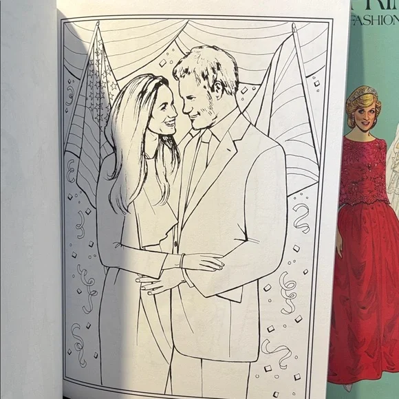 Royal Wedding Coloring and Paper Doll Books - Picture 6 of 16
